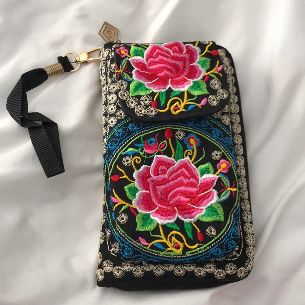 Vibrant Colored, Hand Stitched Wallet/Phone-Case